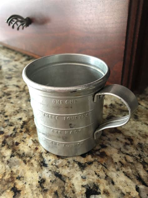 Antique Measuring Cup - Aluminum 1 Cup by YesterdaysPieces on Etsy ...