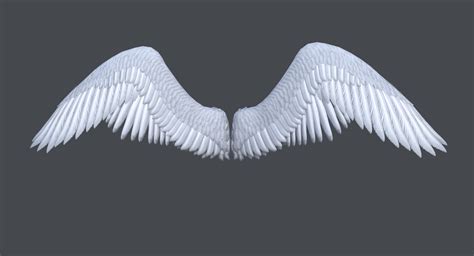 Lowpoly angel wings 3D asset | CGTrader