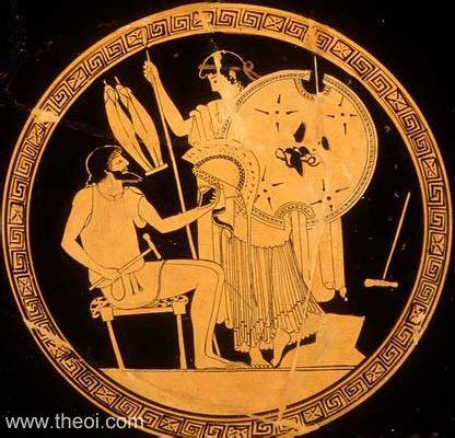 Hephaestus & Thetis - Ancient Greek Vase Painting