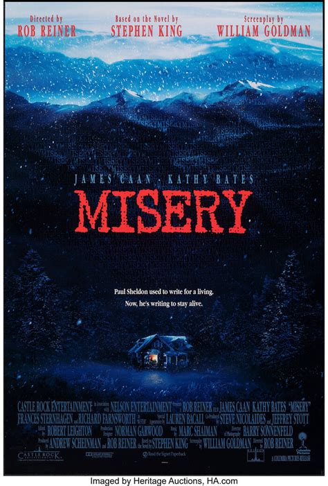 Misery (1990) movie poster - Fonts In Use