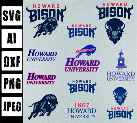 Howard University Svg Howard Svg Howard Bison Svghoward - Etsy