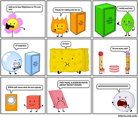 a BFDI comic by Andrewfunart on DeviantArt