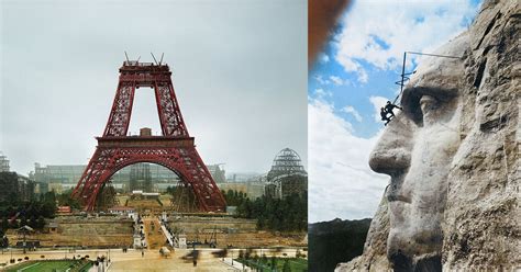 10 Colorized Vintage Photos of Famous Landmarks Being Built