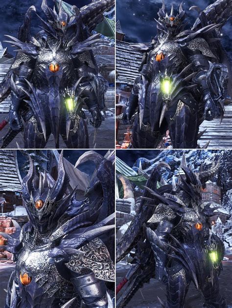 The eyes on the Fatalis armor always look directly at the camera (just like Shara) : r/MonsterHunter