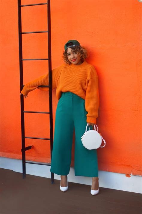 O&G – Orange & Green | Color blocking outfits, Color combinations for ...