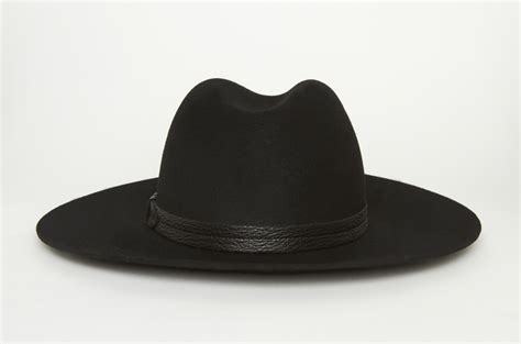 Lyst - Rag & Bone Wide Brim Fedora in Black