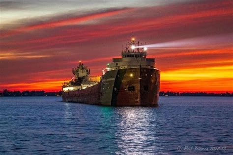 The Arthur M Anderson, one of the classic lakers built in 1950’s | Tower bridge, Great lakes ...