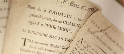 History of Gaelic at the University | The University of Edinburgh