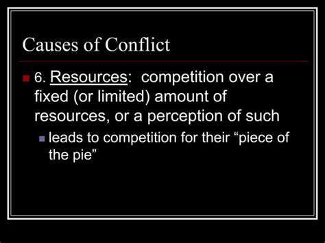 Causes of conflict | PPT