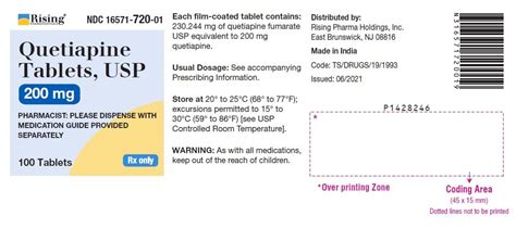 Quetiapine Fumarate Tablets - FDA prescribing information, side effects ...