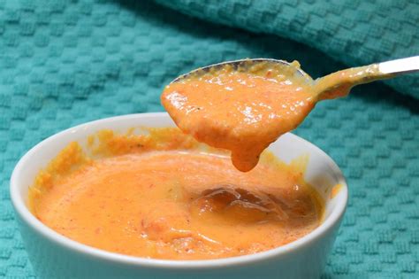 Homemade Roasted Red Pepper Crab Soup | FaVe Mom | Crab soup, Zupas ...
