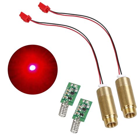 2pcs 650nm 100mW Red Laser Module / Laser Diode / light Free Driver ...