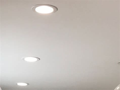 Small, recessed LED ceiling lights throughout - white square or round | Recessed ceiling lights ...