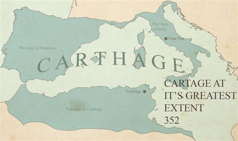 The Carthaginian Empire at it's greatest extent in 352 A.D. : r ...