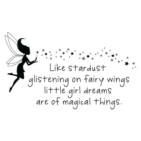 Little Girl Dreams Stardust Wall Quotes™ Decal | WallQuotes.com