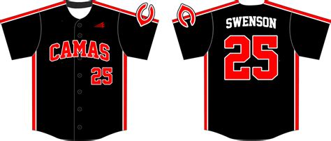 CAMAS Little League All-Stars Custom Throwback Baseball Jerseys