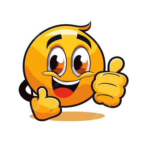 Clip Art Cute Thumbs Up Emoji Thumbs Up And Down Hd P - vrogue.co