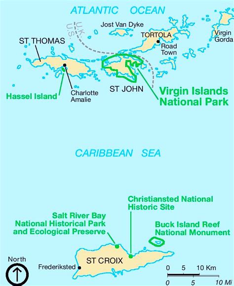 Virgin Islands National Park Area map - Ontheworldmap.com