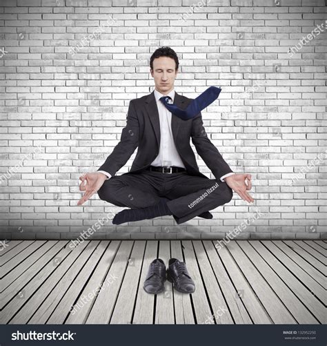 Young Businessman Levitating Yoga Position Meditation Stock Photo 132952250 - Shutterstock