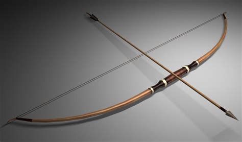 Medieval Longbow And Arrow