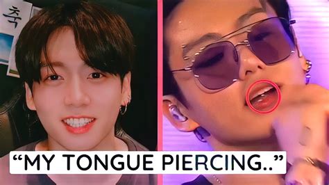 BTS Jungkook REVEALS The TRUTH About His TONGUE PIERCING!! - YouTube