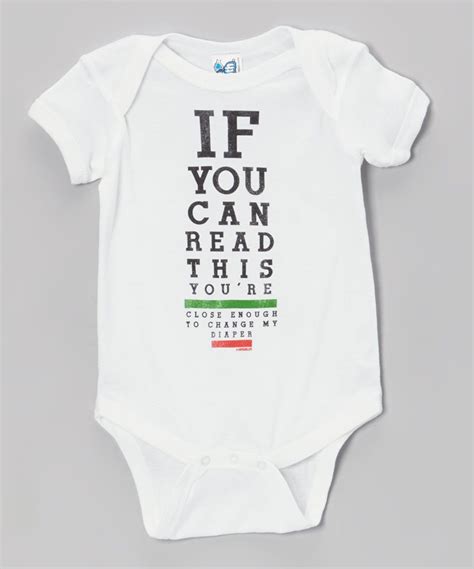 White 'If You Can Read This' Bodysuit - Infant | zulily | Funny baby onesies, Funny baby clothes ...