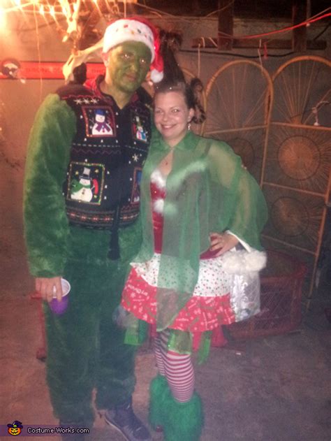 The Grinch and Cindy Lou Who Couples Halloween Costume | No-Sew DIY ...