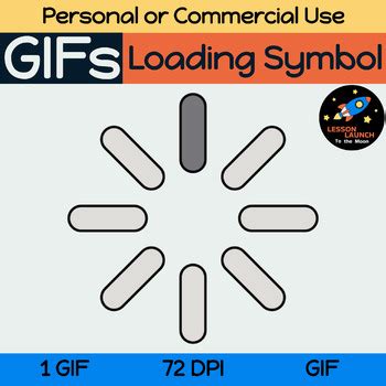 GIF - Loading Sign / Symbol - Animated Clipart by Lesson Launch | TPT