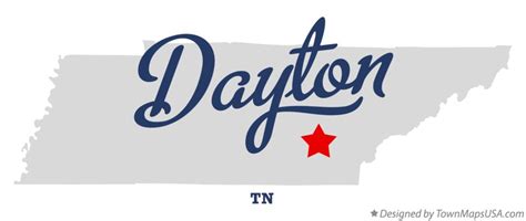 Map of Dayton, TN, Tennessee