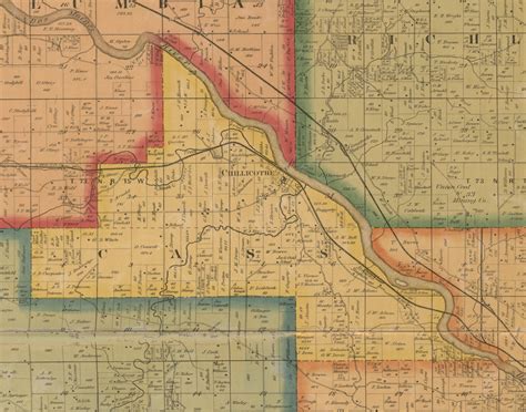 Cass, Iowa 1870 Old Town Map Custom Print - Wapello Co. - OLD MAPS