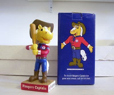 Texas Rangers CAPTAIN The Mascot PROMOTIONAL Bobblehead SGA from 2004 Bobble | #461459789