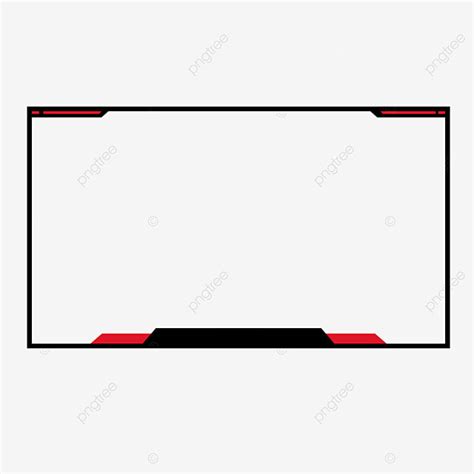 Twitch Clipart Transparent Background, Twitch Overlay Red Stream, Red ...