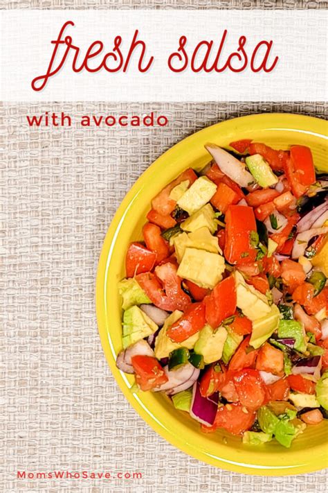 Fresh Salsa With Avocado — Easy Recipe!