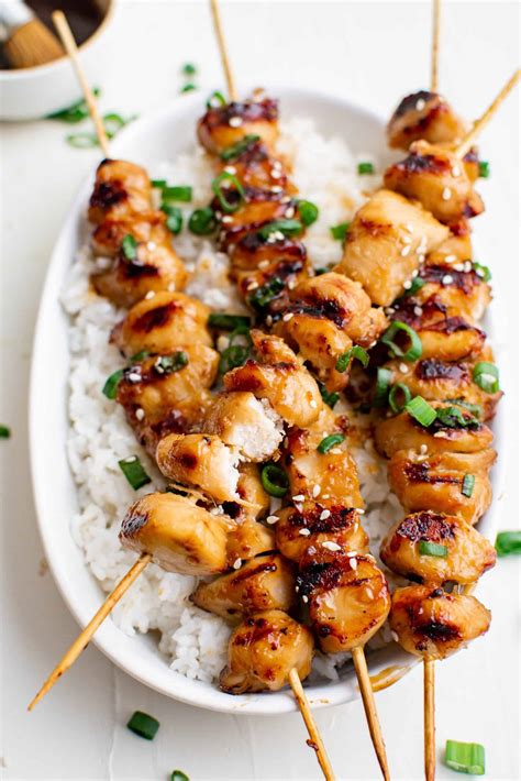 Teriyaki Chicken Skewers - The Country Cook