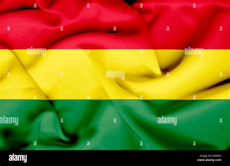 Bolivia waving flag Stock Photo - Alamy