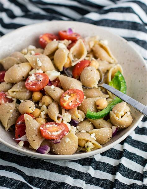 Chickpea Pasta Salad Recipe - Build Your Bite