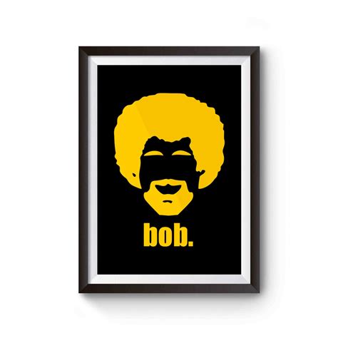 Bob Ross Silhouette Poster