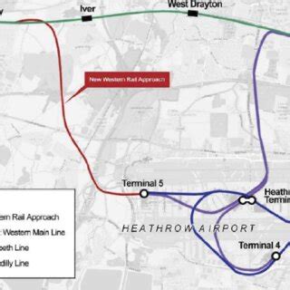 Heathrow express (Elizabeth Line) rail route and underground stations. | Download Scientific Diagram