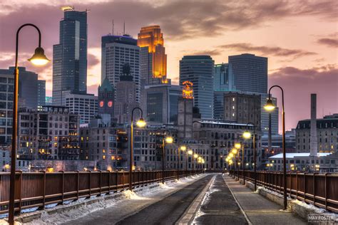 Stone Arch Bridge Night