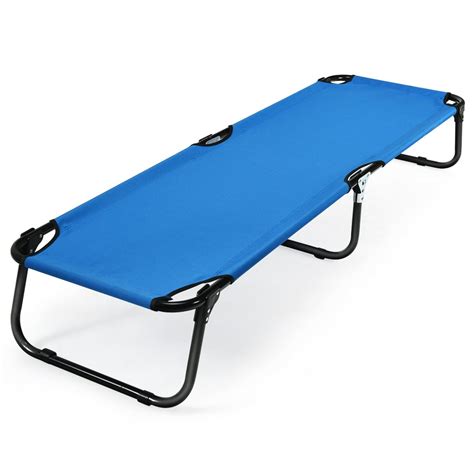 Topbuy Outdoor Camping Cot Folding Camping Bed Sleeping Bed for Kids ...