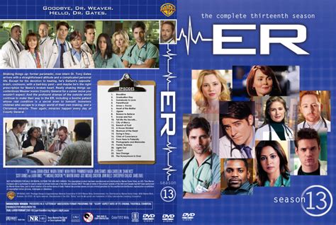 ER - Season 13 dvd cover & labels (2007) R1 Custom