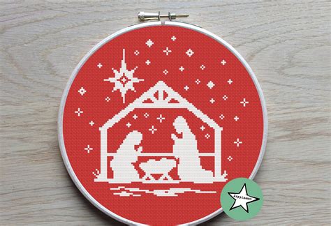 Cross Stitch Pattern Nativity Scene - Cross Stitch Patterns