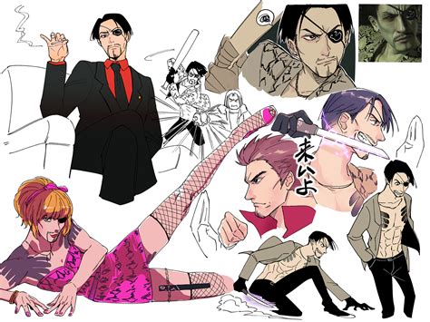 Yakuza | Goro/mi Majima & Kiryu Kazuma by cho | Kiryu, Yakuza anime, Dragon series