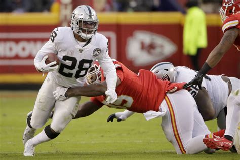 Oakland Raiders’ Josh Jacobs’ durability one more trait to admire | Las Vegas Review-Journal