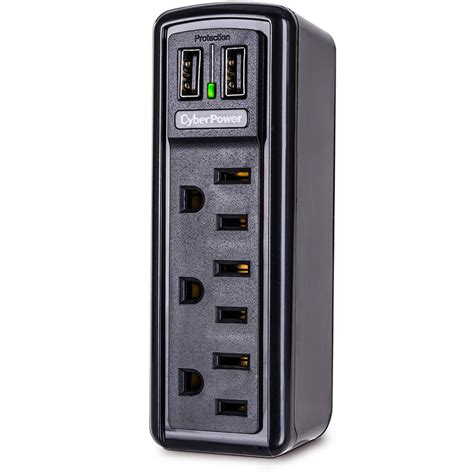 CyberPower Essential 3-Outlet and USB Surge Protector TRVL918