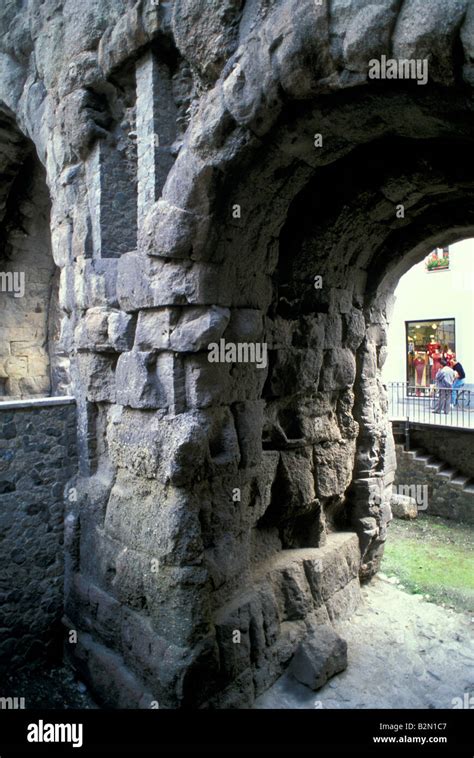 ruins of roman theatre, aosta, Italy Stock Photo - Alamy