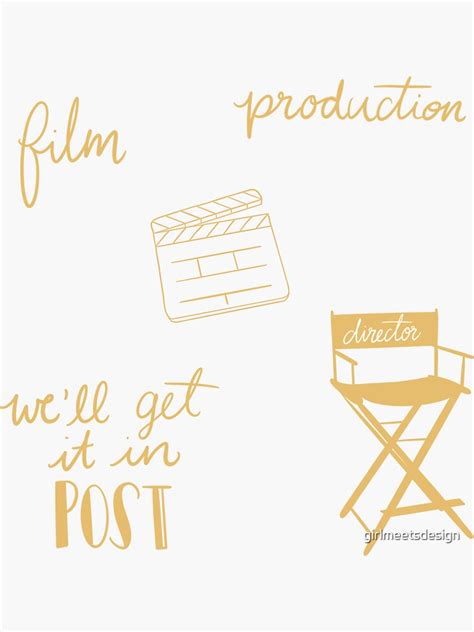 "Film Sticker Pack" Sticker for Sale by girlmeetsdesign | Redbubble