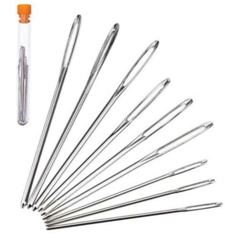 Machinehome Best Choice 9PCS Sewing Needles Large Eye Hand Blunt Needle ...