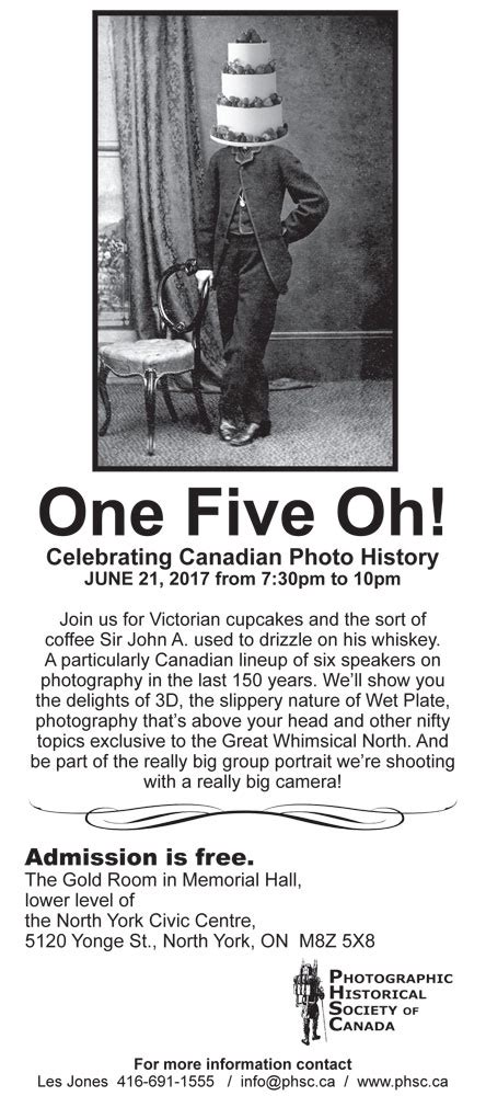 Celebrating 150 years of Canadian Photo History | phsc.ca