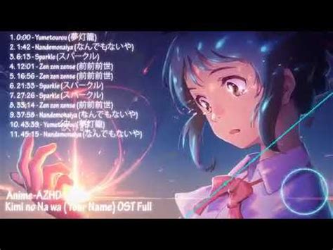 Kumpulan Lagu Full Album OST Kimi no Na wa (Your Name) | music compilation OST Full - YouTube